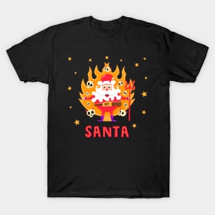 Santa devil skull from hell T-Shirt